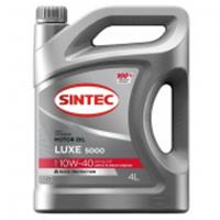 Масло моторное Sintec Люкс 5000 10W40 SL/CF 4л полусинтетическое, Россия, код 07811090007, штрихкод 460674602038, артикул 600232