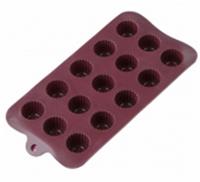 Форма силиконовая для шоколада 15 ячеек 21*10.5*2 см 6001-37/400/10, КИТАЙ, код 35009070092, штрихкод 464025000378, артикул 6001-37