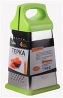 Терка LaDina 4 плоскости, пластмас. руч. (19см) №4000100-11 /48/12, КИТАЙ, код 3561500125, штрихкод 465006088626, артикул 4000100-11