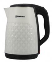 Чайник электрический SAKURA SA-2165WBG (2.5) бел/черн, Китай, код 3660200003, штрихкод 462715382714