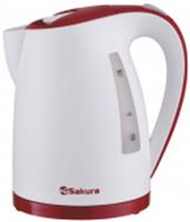 Чайник электрический SAKURA SA-2346WR (1.7) бел/красн д, Китай, код 3660200008, штрихкод 462715382722
