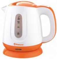 Чайник электрический SAKURA SA-2347AW (1.0) бел/оранж д, Китай, код 3660200009, штрихкод 462715382724