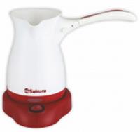 Турка электро SAKURA SA-6111WR (0.5) бел/красн, Китай, код 36606060014, штрихкод 462719434336