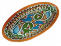 Тарелка овальная средняя керам,30*17см , узор, арт 80206-22/30, УЗБЕКИСТАН, код 4010200615, штрихкод 464025000435, артикул 80206-22