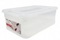 Контейнер бытовой с крышкой 10 L. 380х250х140 (прозрачный), Россия, код 4052800055, штрихкод 469064502041, артикул kont4-1