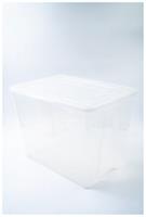 Контейнер бытовой с крышкой 20,8 L. 390х280х280 kont6-1 (прозрачный), РОССИЯ, код 40528020003, штрихкод 469064502076, артикул kont 6-1