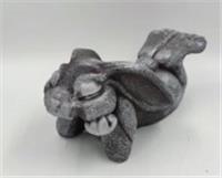 Садовая фигура «Заяц Людвиг» (серебро) Ф258с, РОССИЯ, код 41803020385, штрихкод 462713470533, артикул