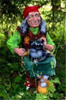 Фигура Баба-Яга на ступе с котом Ф011, Россия, код 41803020360, штрихкод 462713470011 