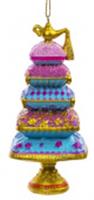 Новогоднее подвесное украшение Торт восточный из полирезины 5х11х5см арт.91502 (НГ), Китай, код 75002092636, штрихкод 466011516140
