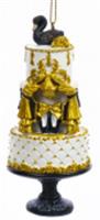Новогоднее подвесное украшение Торт для балерины из полирезины 5х11х5см арт.91505 (НГ), Китай, код 75002092639, штрихкод 466011516143