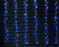 Гирлянда Занавес Роса 3х2м 200LED 10 нитей, 8 режимов, мультиколор арт.10922-8136 Код272802, КИТАЙ, код 75004020134, штрихкод 468046621067, артикул 272802