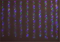 Гирлянда Занавес Роса 3х3м 300LED 10 нитей, 8режимов, мультиколор, USB арт.10922-8139 Код271910, КИТАЙ, код 75004020136, штрихкод 468046619915, артикул 271910