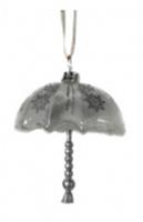 Новогоднее подвесное украшение из стекла 6,5x6x6,5см арт.93370, Китай, код 75009060022, штрихкод 466011518596