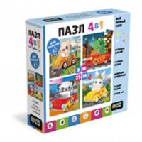 8579 Baby Games. Пазл 4в1 (9-16-25-36). Автомобилисты. 08579, КИТАЙ, код 82001050083, штрихкод 468029308579, артикул 8579