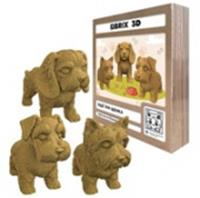 20077 QBRIX Картонный 3D конструктор Ещё три щенка, РОССИЯ, код 83501130024, штрихкод 463017889206, артикул 20077