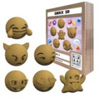 20080 QBRIX Картонный 3D конструктор Эмодзи Ver. 2, РОССИЯ, код 83501130027, штрихкод 463017889210, артикул 20080
