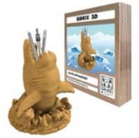 20081 QBRIX Картонный 3D конструктор Акула органайзер, РОССИЯ, код 83501130028, штрихкод 463017889213, артикул 20081