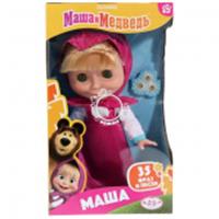 384289 Кукла Маша и Медведь маша 25 см, озвуч, кор КАРАПУЗ в кор.18шт, КИТАЙ, код 83502020091, штрихкод 466025443871, артикул 83033-N35