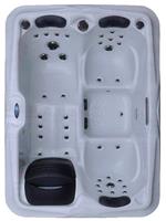 СПА бассейн Kingston JCS - 13 S 210x150x82 см чаша 6696 Pearl white, панели P - 01 Coffe