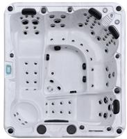 СПА бассейн Kingston JCS - 105 256х226х97 см чаша 6427 Silver marble, панели P-03 (Grey)