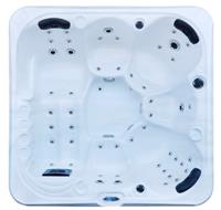 СПА бассейн Kingston JCS - 52 A 200x200x82 см чаша 6696 Pearl white, панели P-03 Grey