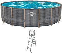 Каркасный бассейн Poolmagic Sunne Day 549х132 см (лестница) ротанг