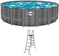 Каркасный бассейн Poolmagic Sunne Day 732х132 см (лестница) ротанг