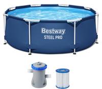 Каркасный бассейн Bestway Steel Pro 5614C, 244х76 см (фильтр)