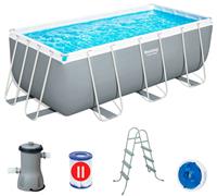Каркасный бассейн Bestway Power Steel 56456, 412x201x122 см (фильтр+лестница)