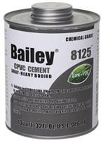 Клей для ПВХ Bailey 8125, 946 мл для ХПВХ труб