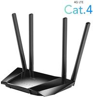 Wifi Роутер Cudy lt400 n300 10/100base-tx/4g черный