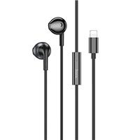 Проводные наушники с микрофоном вкладыши Hoco M115 Lightning (black) 236050