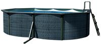 Морозоустойчивый бассейн PoolMagic Rattan овальный 6.1x3.6x1.3 м комплект Standart (фильтр Intex/Bestway)