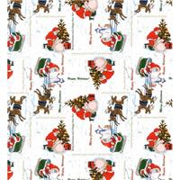 Клеенка 137см Meiwa PS-Happy Santa 7586 20м/рулон НГ