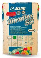 Клей для укладки керамической плитки Mapei Ultraflex S2 белый, 25 кг