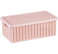 Коробка Вязание 3л М2369 с крышкой чайная роза (12)