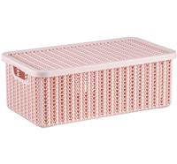 Коробка Вязание 6л М2370 с крышкой чайная роза (6)