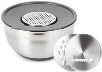 Миска с крышкой+3 терки 5л GRATE IT нержавеющая сталь ASG005
