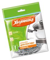 Мочалка металлическая для посуды Хозяюшка Мила КГ-02 спираль 02010 (100)