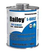 Клей для ПВХ Bailey L-6053, 946 мл,, для ПВХ труб