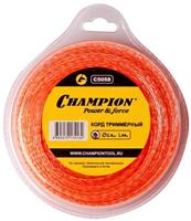 Леска триммерная (корд) Champion Square Twist DUO 2.4мм *44м (витой квадрат)