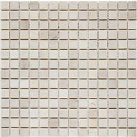 Мозаика мраморная однотонная StarMosaic Crema Marfil Matt (JMST027) 20х20