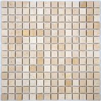 Мозаика мраморная однотонная StarMosaic Crema Marfil Polished (JMST033) 20х20