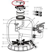 Тройник с воздушным клапаном к установкам Pool King серии KS450-900, HPS, HLS
