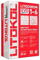 Затирочная смесь на цементной основе Litokol LITOCHROM 1-6 EVO LE.135 антрацит, мешок 25 кг