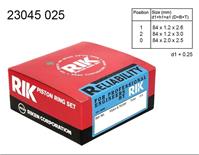 Кольца поршневые 0,25 MR18DE/MR20DE Nissan Qashqai/X-Trail/ RIKEN 23045025