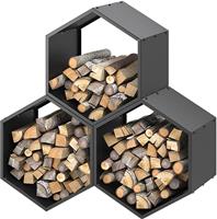 Дровница Везувий Соты 3 (Black)