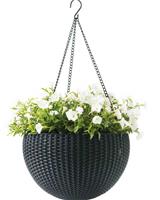 Кашпо (вазон) Keter HANGING SPHERE PLANTER Подвесное, антрацит