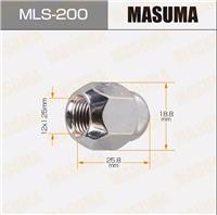 Гайка колесная М12*1,25 L=25 закрытая (19 ключ) Masuma