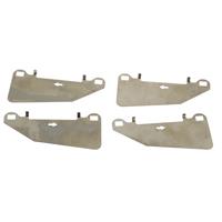 Пластины тормозных колодок передней оси противоскрипные Brembo GOLD MITSUBISHI EVO VII-IX MR475618 4pot